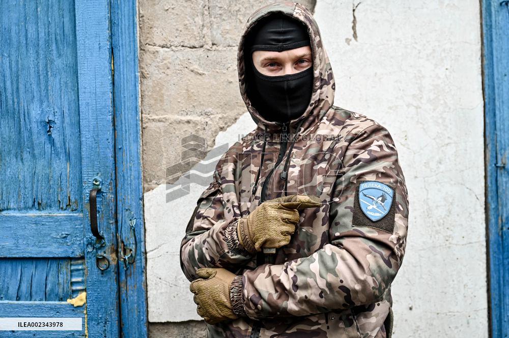 Aerial reconnaissance servicemen of 108th Territorial Defence Brigade in Ukraine