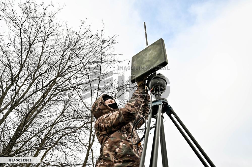 Aerial reconnaissance servicemen of 108th Territorial Defence Brigade in Ukraine