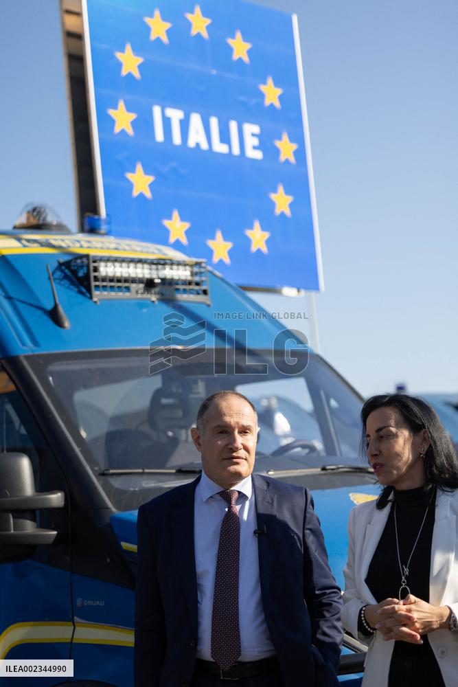 Jordan Bardella Visits The Franco-Italian Border Crossing - Menton