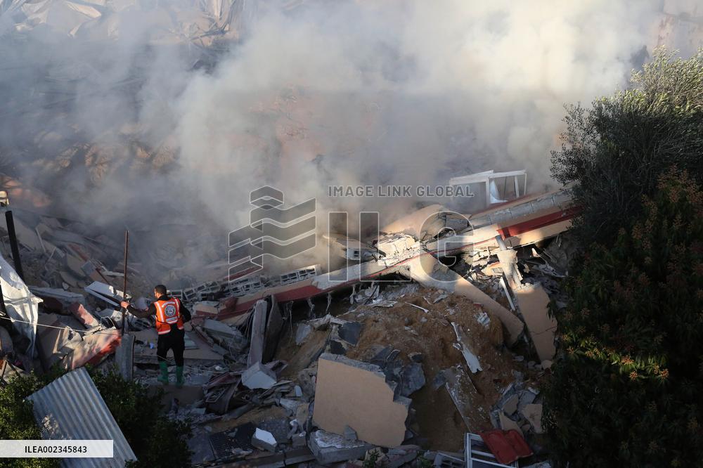 MIDEAST-GAZA-RAFAH-ISRAEL-AIRSTRIKE