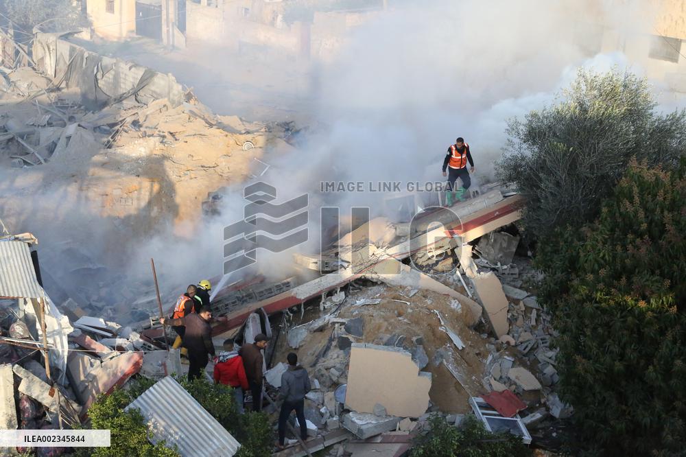 MIDEAST-GAZA-RAFAH-ISRAEL-AIRSTRIKE