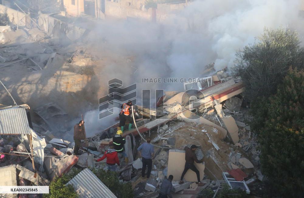 MIDEAST-GAZA-RAFAH-ISRAEL-AIRSTRIKE