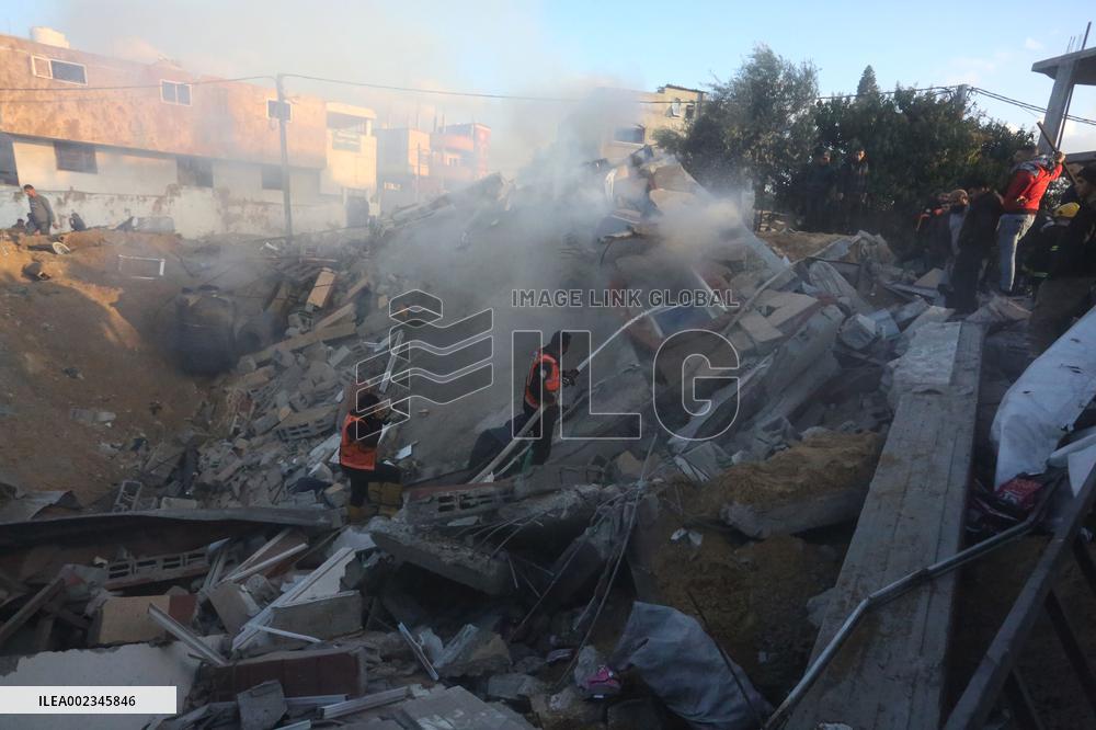 MIDEAST-GAZA-RAFAH-ISRAEL-AIRSTRIKE