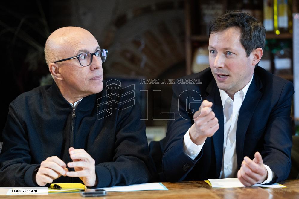 Les Republicains members visit a farm - Echouboulains