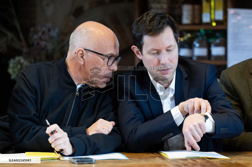 Les Republicains members visit a farm - Echouboulains