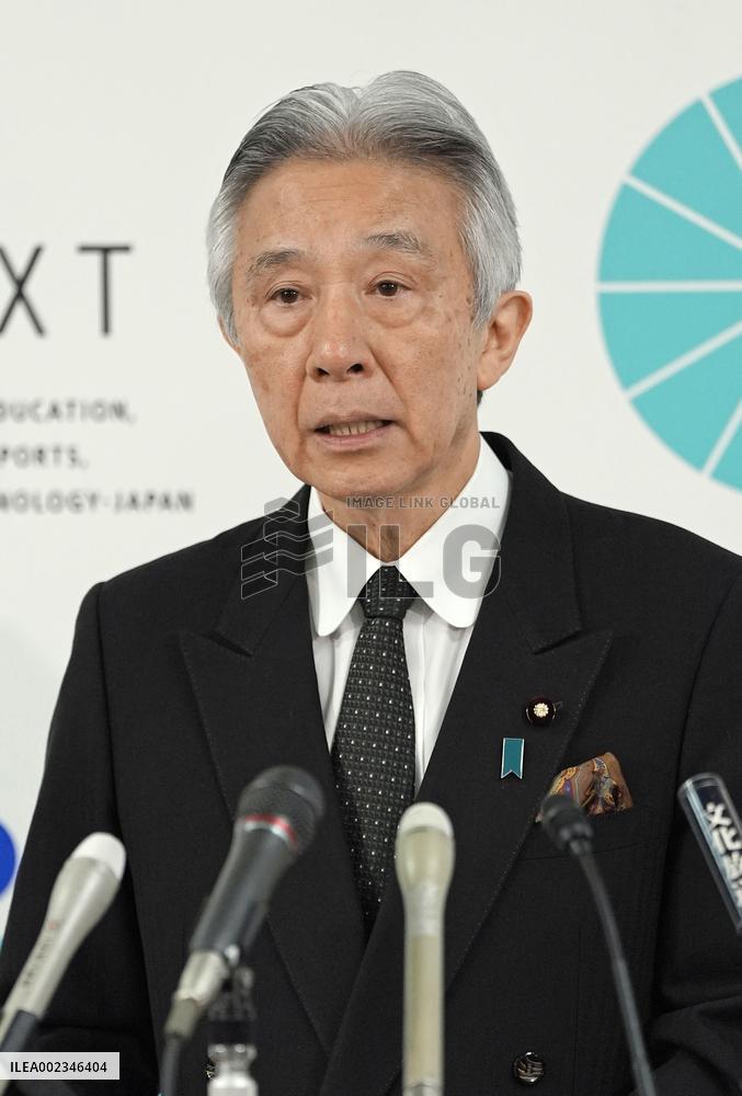 Japan education minister downplays media report