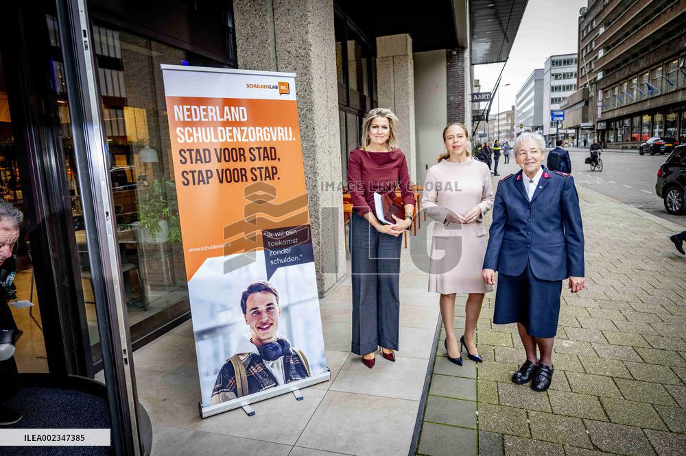 Queen Maxima Visit To Socialdebt - Rotterdam