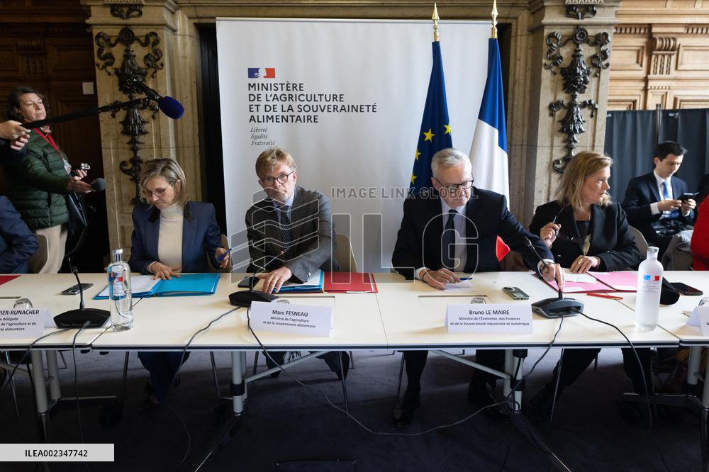 Negotations with Agriculture Representatives - Paris