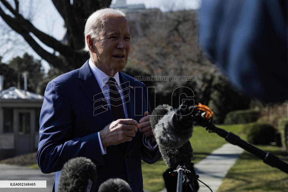 DC: President Joe Biden Departs the White House