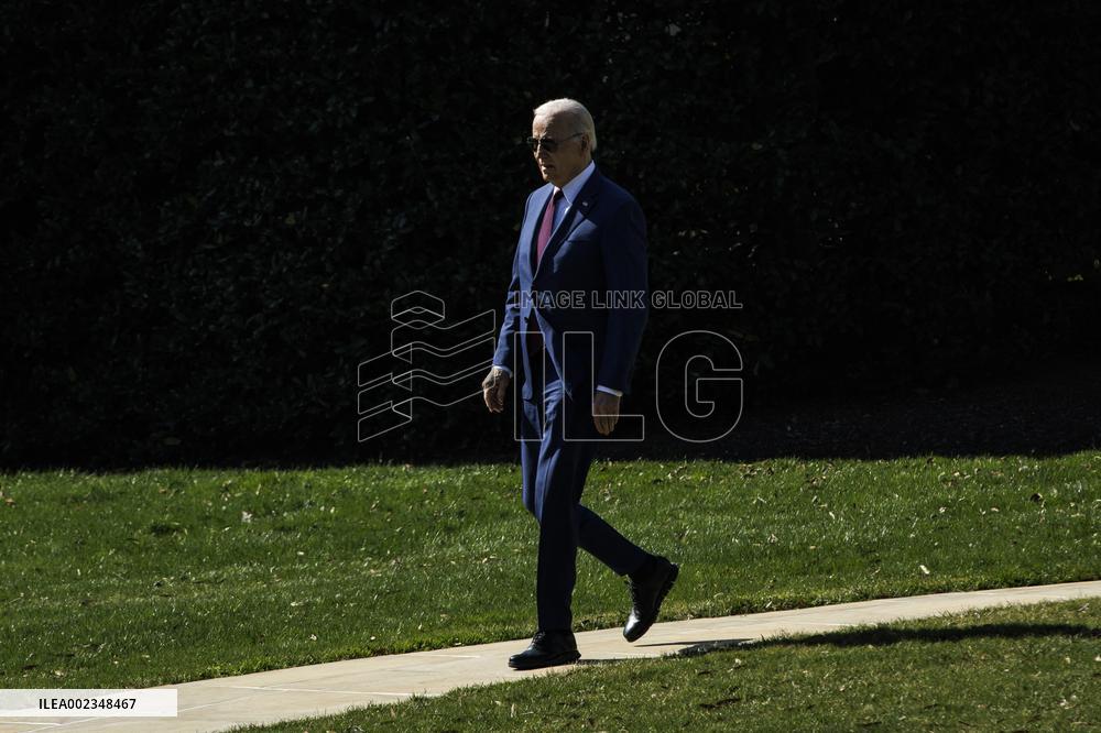 DC: President Joe Biden Departs the White House