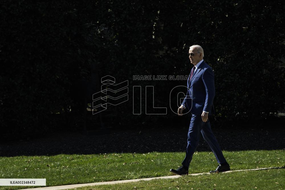 DC: President Joe Biden Departs the White House