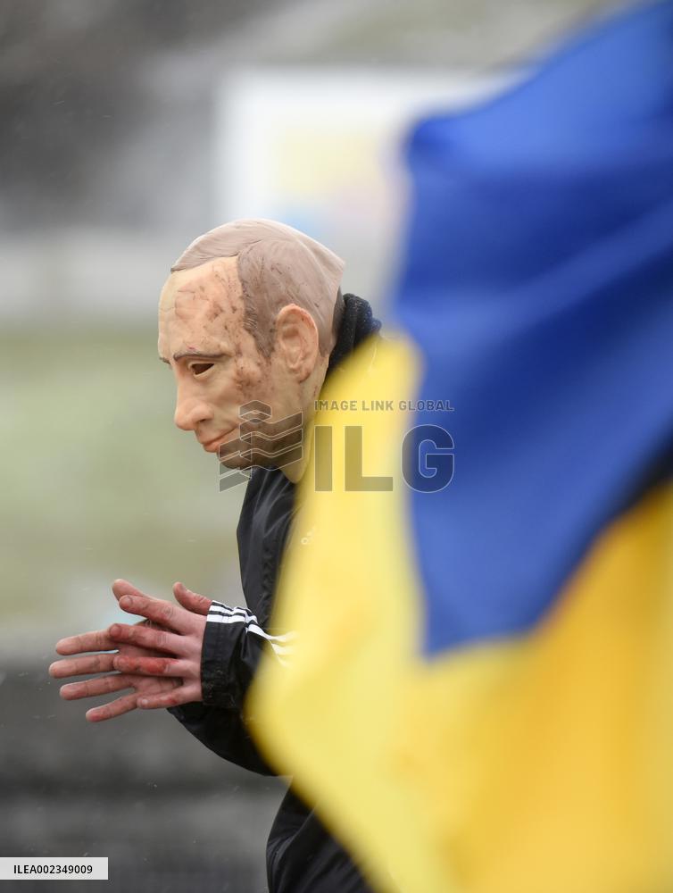 Rally and performance to mark 10 years of Russia-Ukraine war in Kyiv