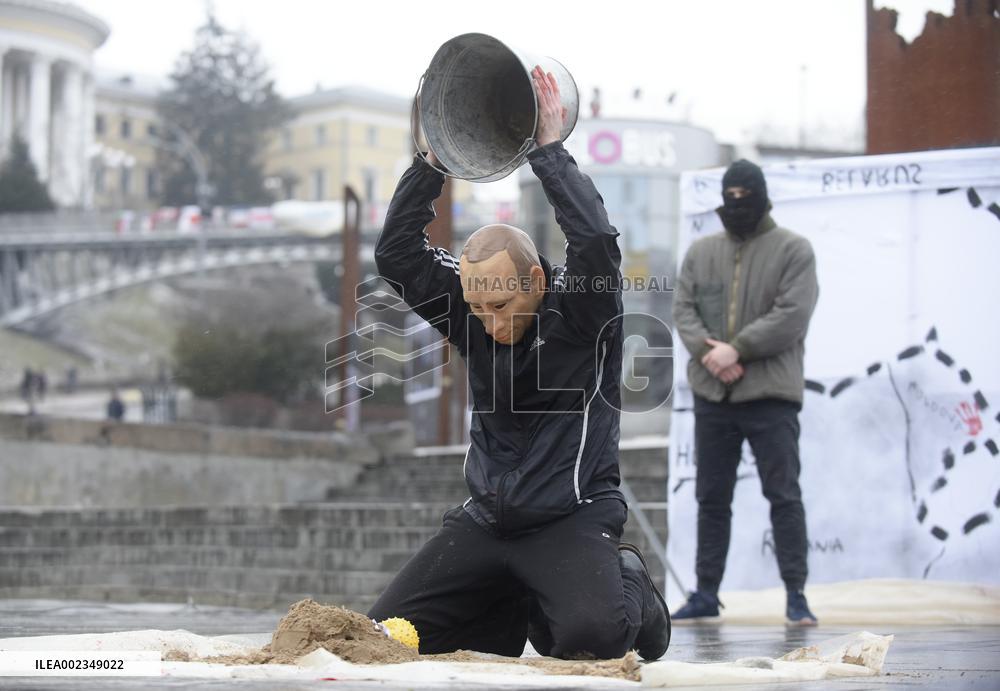 Rally and performance to mark 10 years of Russia-Ukraine war in Kyiv