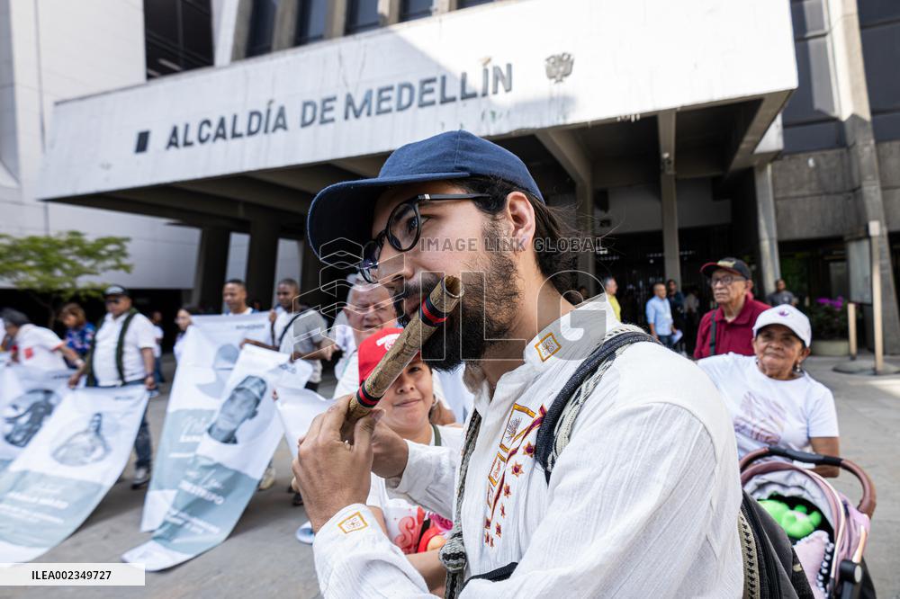 Demonstration Against Social Leaders Assasinations in Medellin