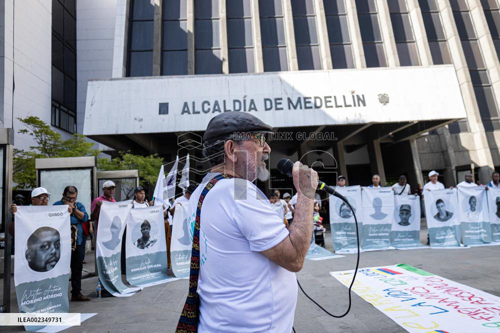 Demonstration Against Social Leaders Assasinations in Medellin