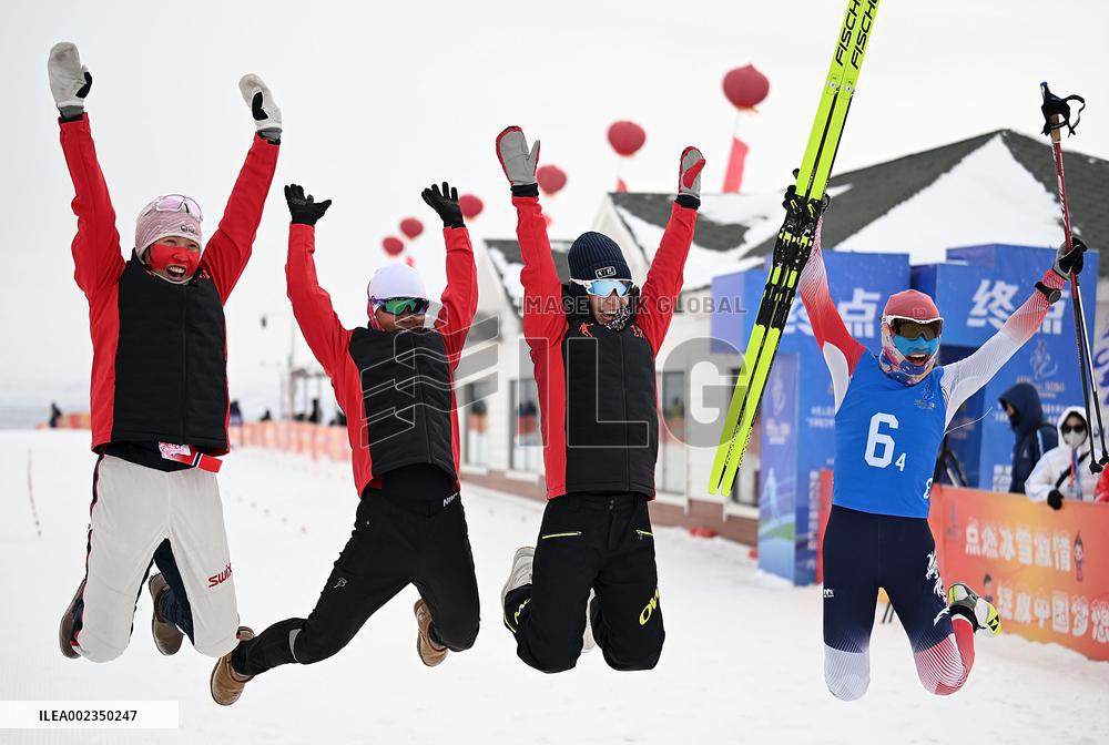 (SP)CHINA-INNER MONGOLIA-ULANQAB-14TH NATIONAL WINTER GAMES-CROSS COUNTRY-WOMEN 4X5KM RELAY (CN)
