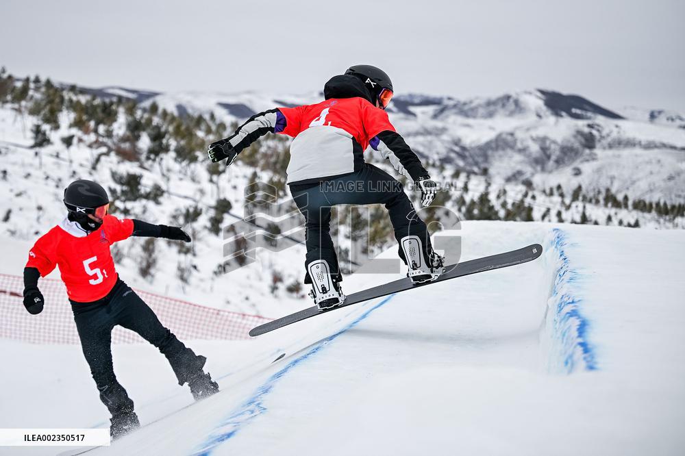 (SP)CHINA-INNER MONGOLIA-ULANQAB-14TH NATIONAL WINTER GAMES-SNOWBOARD-CROSS-MIXED TEAM (CN)