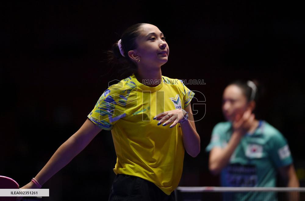(SP)SOUTH KOREA-BUSAN-TABLE TENNIS-WORLD TEAM CHAMPIONSHIPS FINALS-WOMEN-KOR VS BRA