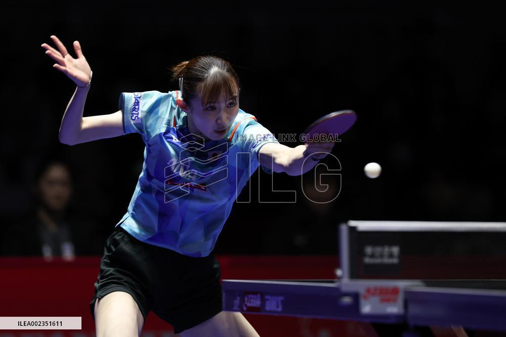 (SP)SOUTH KOREA-BUSAN-TABLE TENNIS-WORLD TEAM CHAMPIONSHIPS FINALS-WOMEN-JPN VS CRO