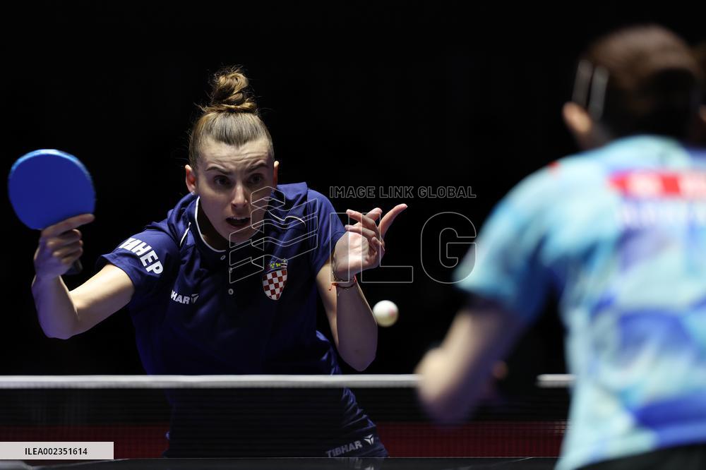 (SP)SOUTH KOREA-BUSAN-TABLE TENNIS-WORLD TEAM CHAMPIONSHIPS FINALS-WOMEN-JPN VS CRO