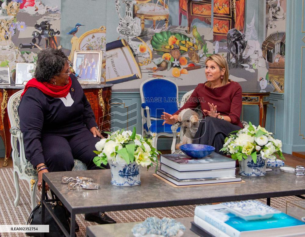 Queen Maxima Meets Barbados' PM Mia Mottley - The Hague