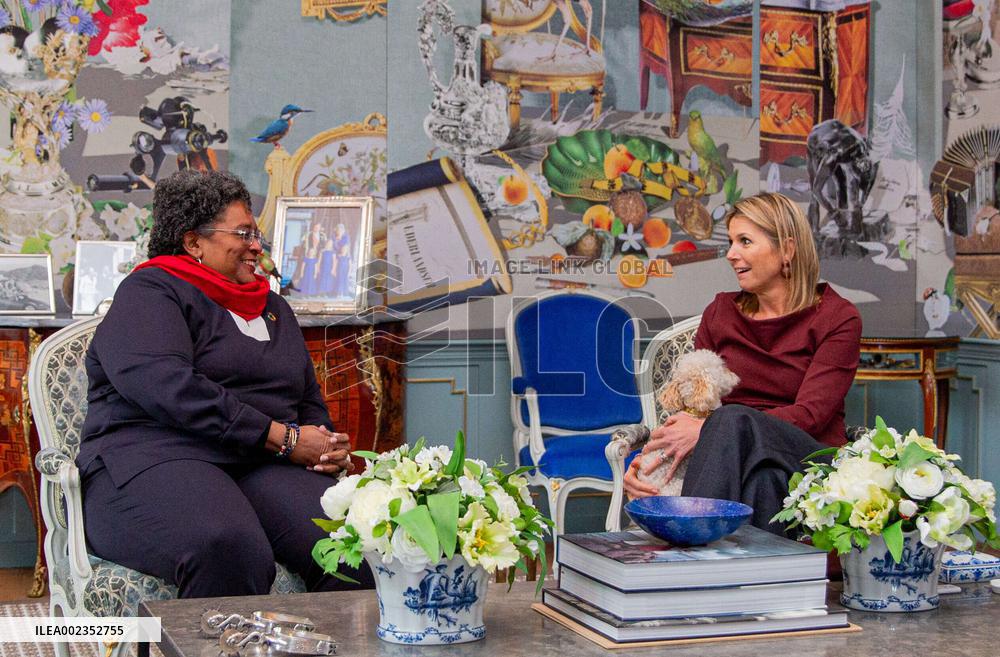 Queen Maxima Meets Barbados' PM Mia Mottley - The Hague