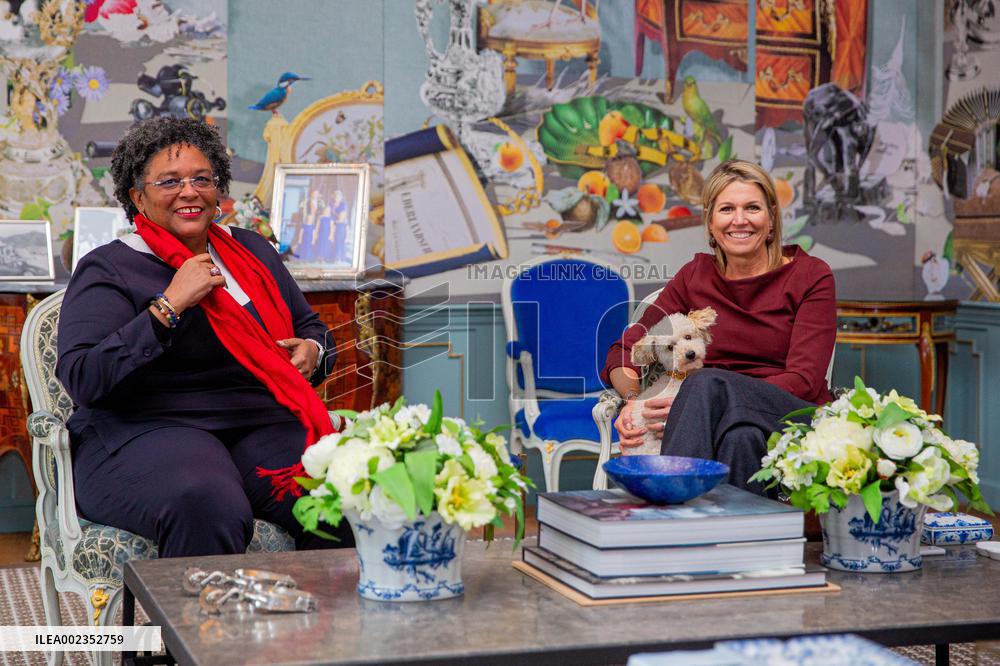 Queen Maxima Meets Barbados' PM Mia Mottley - The Hague