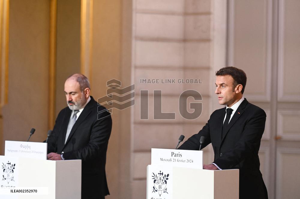 French President Meets PM Of Armenia - Paris
