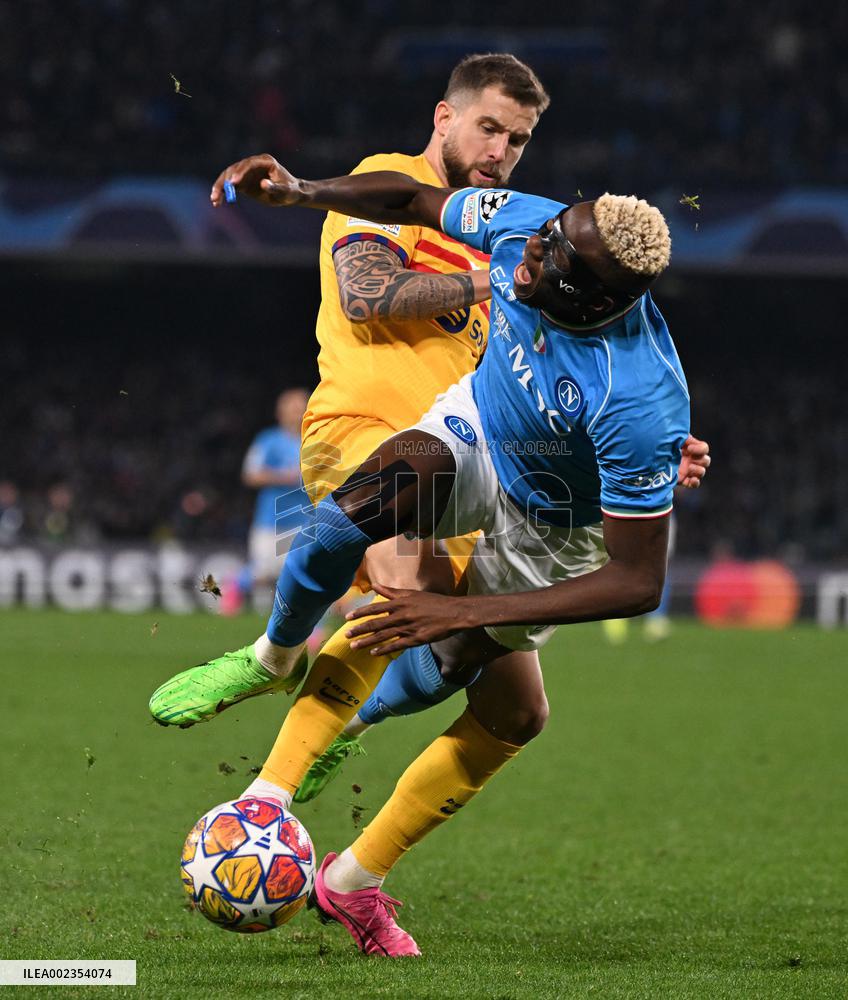(SP)ITALY-NAPLES-FOOTBALL-CHAMPIONS LEAGUE-ROUND OF 16-NAPLES VS BARCELONA