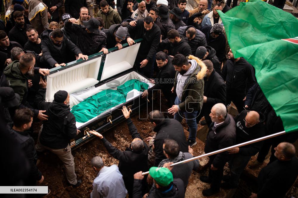 South Lebanon Mourns Civilians Killed In Israeli Airstrikes - Nabatieh