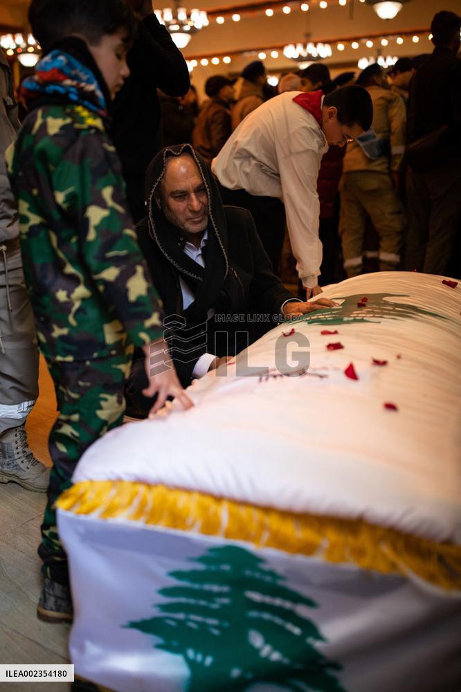 South Lebanon Mourns Civilians Killed In Israeli Airstrikes - Nabatieh