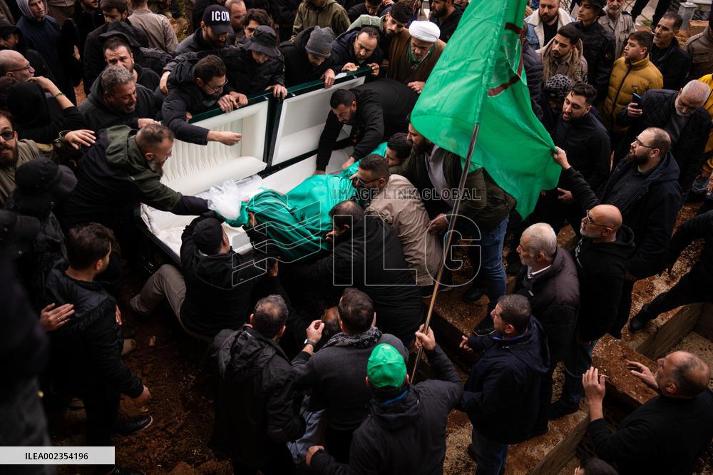 South Lebanon Mourns Civilians Killed In Israeli Airstrikes - Nabatieh
