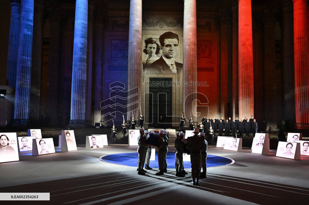 France Inducts Resistance Hero Manouchian Into Pantheon - Paris
