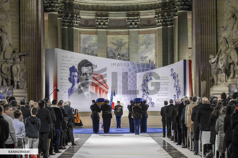 France Inducts Resistance Hero Manouchian Into Pantheon - Paris