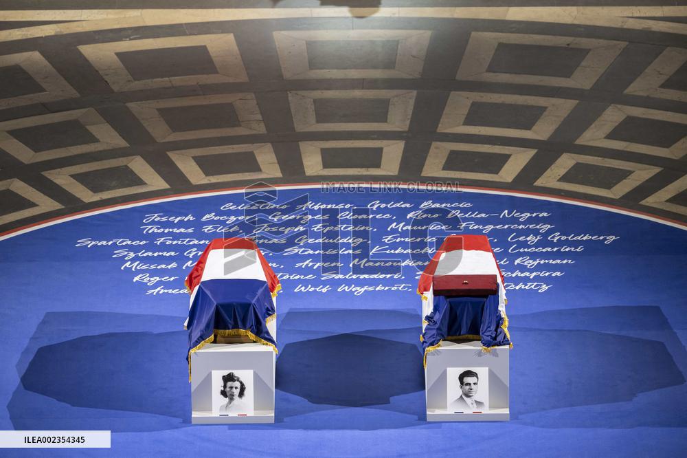 France Inducts Resistance Hero Manouchian Into Pantheon - Paris