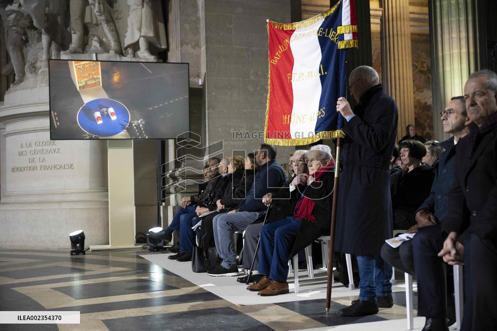 France Inducts Resistance Hero Manouchian Into Pantheon - Paris