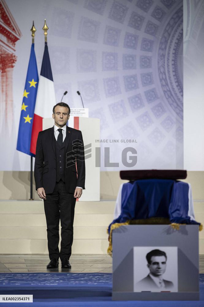 France Inducts Resistance Hero Manouchian Into Pantheon - Paris
