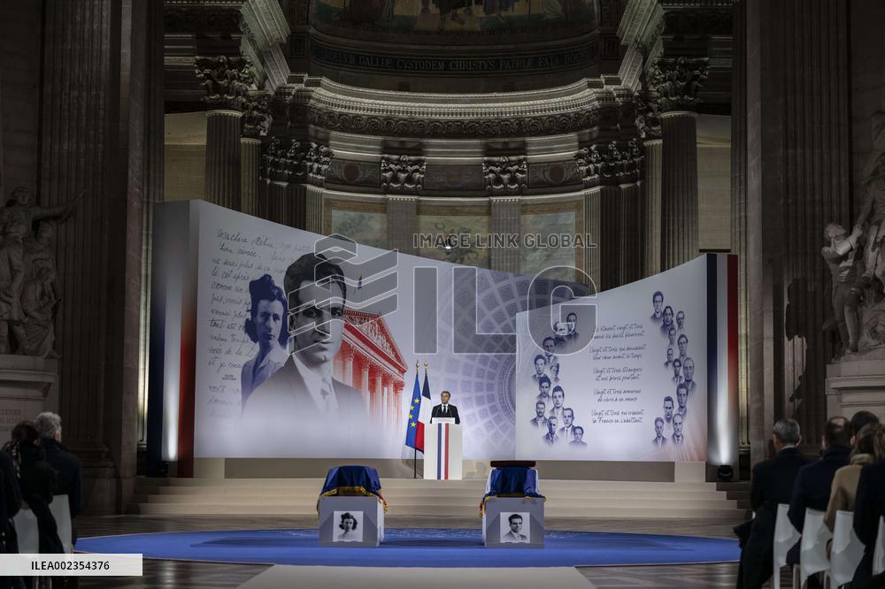 France Inducts Resistance Hero Manouchian Into Pantheon - Paris