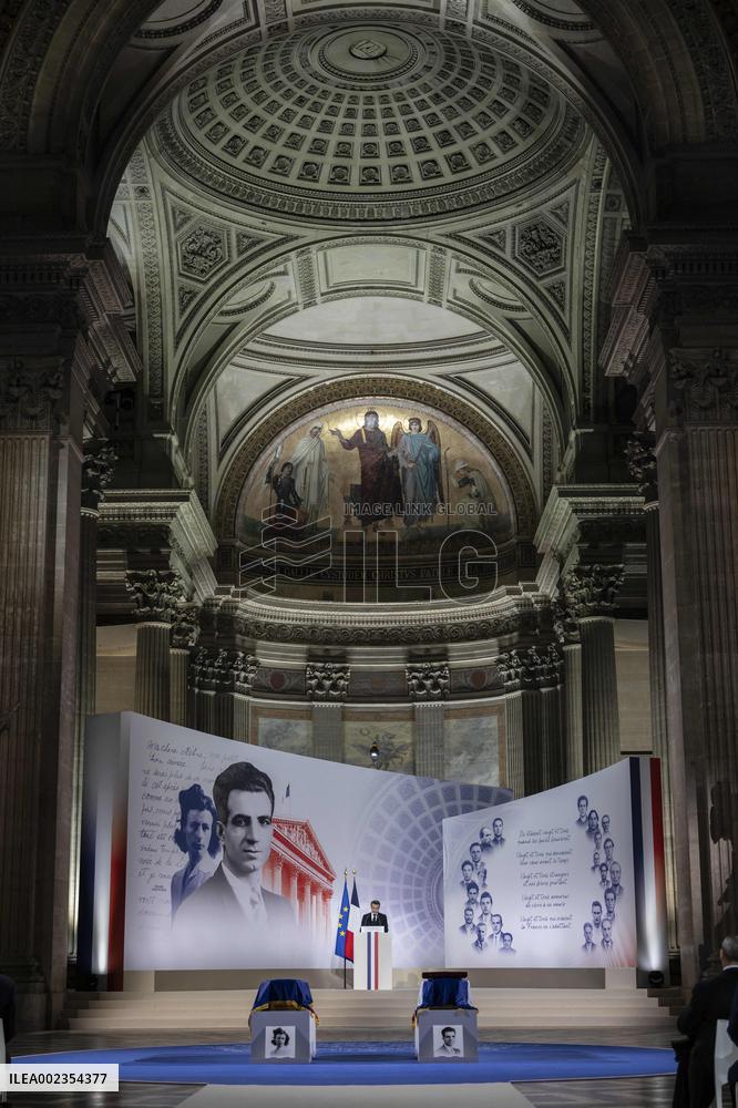 France Inducts Resistance Hero Manouchian Into Pantheon - Paris