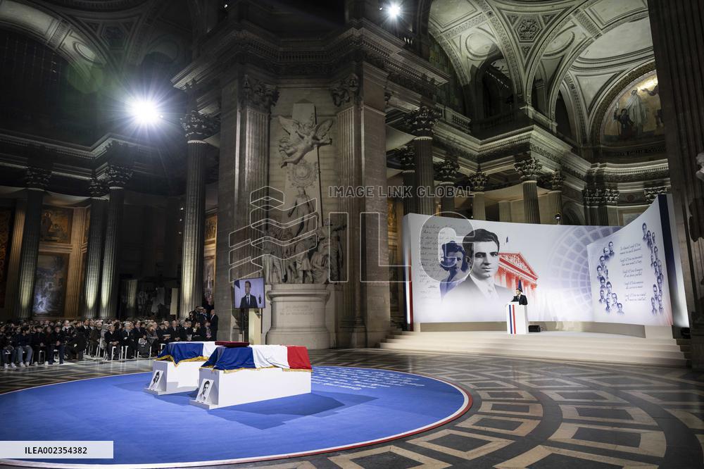 France Inducts Resistance Hero Manouchian Into Pantheon - Paris