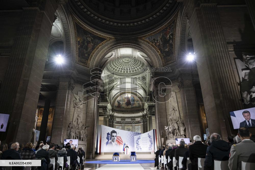 France Inducts Resistance Hero Manouchian Into Pantheon - Paris