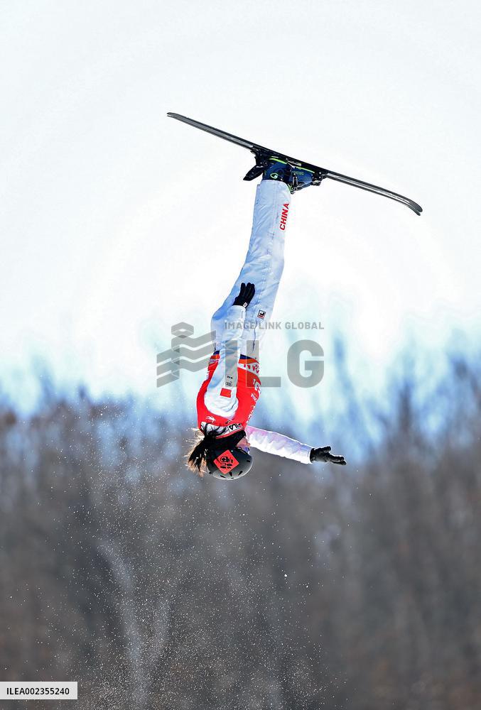 (SP)CHINA-INNER MONGOLIA-HULUN BUIR-14TH NATIONAL WINTER GAMES-FREESTYLE SKIING-JUNIOR WOMEN'S AERIALS (CN)