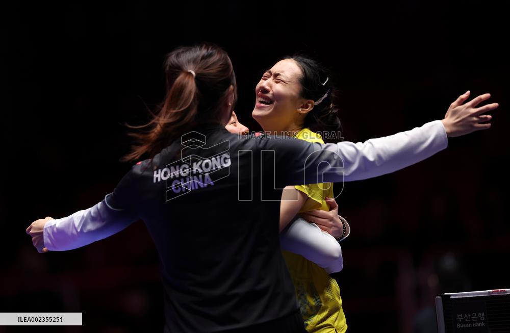 (SP)SOUTH KOREA-BUSAN-TABLE TENNIS-WORLD TEAM CHAMPIONSHIPS FINALS-HKG VS TPE
