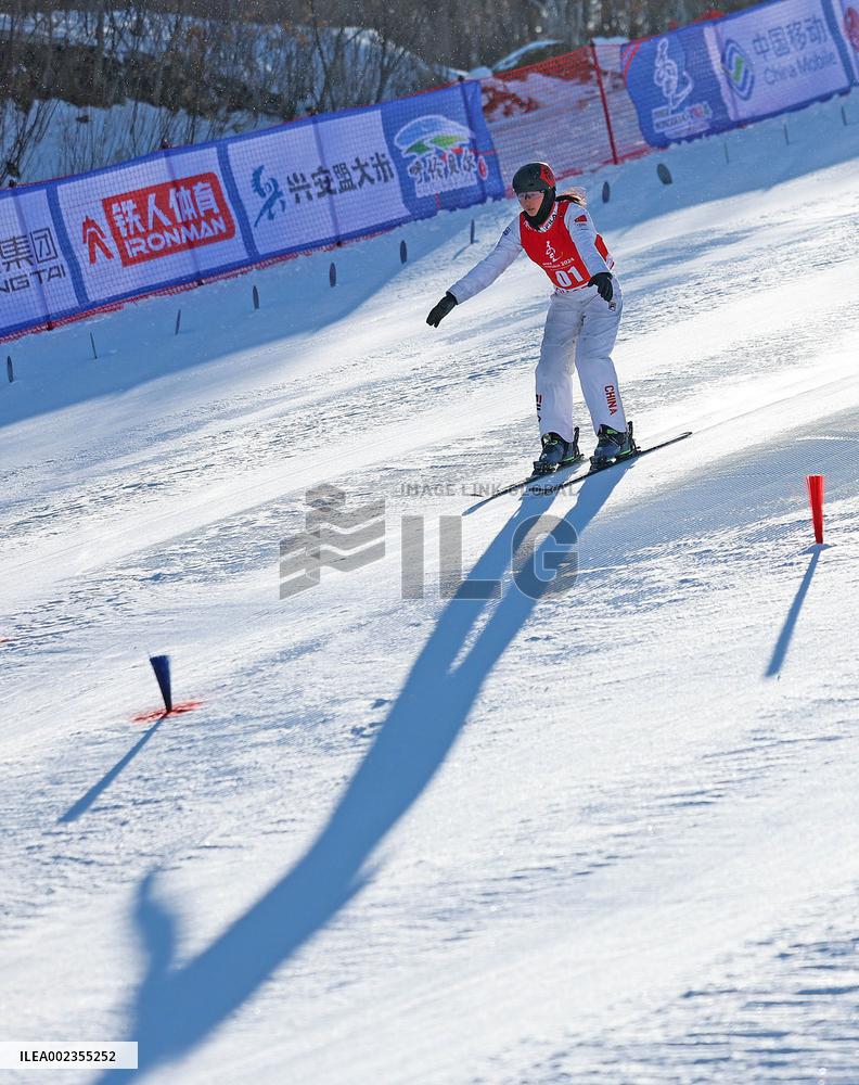 (SP)CHINA-INNER MONGOLIA-HULUN BUIR-14TH NATIONAL WINTER GAMES-FREESTYLE SKIING-JUNIOR WOMEN'S AERIALS (CN)