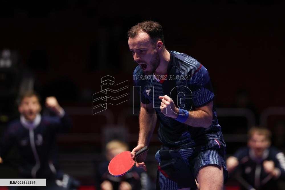 (SP)SOUTH KOREA-BUSAN-TABLE TENNIS-WORLD TEAM CHAMPIONSHIPS FINALS-MEN-QUARTERFINAL-POR VS FRA