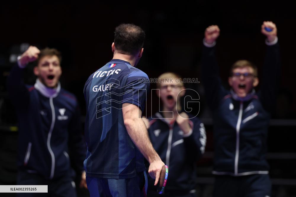 (SP)SOUTH KOREA-BUSAN-TABLE TENNIS-WORLD TEAM CHAMPIONSHIPS FINALS-MEN-QUARTERFINAL-POR VS FRA