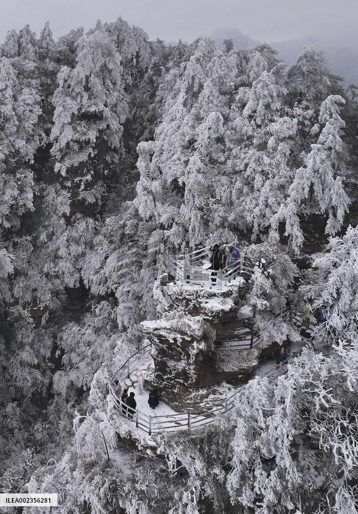 #CHINA-HUNAN-ZHANGJIAJIE-SNOW (CN)