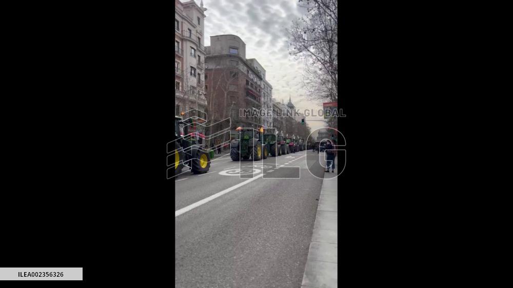 Spain: Thousands Of Farmers Gather In Madrid As Part Of Ongoing Protests Against EU Policies 5