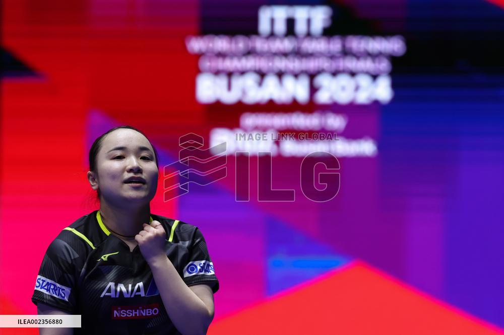 (SP)SOUTH KOREA-BUSAN-TABLE TENNIS-WORLD TEAM CHAMPIONSHIPS FINALS-WOMEN-QUARTERFINAL-JPN VS ROU