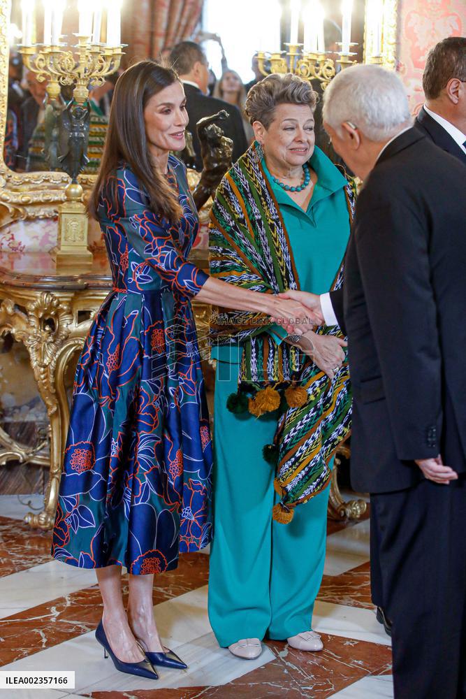Spanish Royals Lunch With Guatemala President - Madrid
